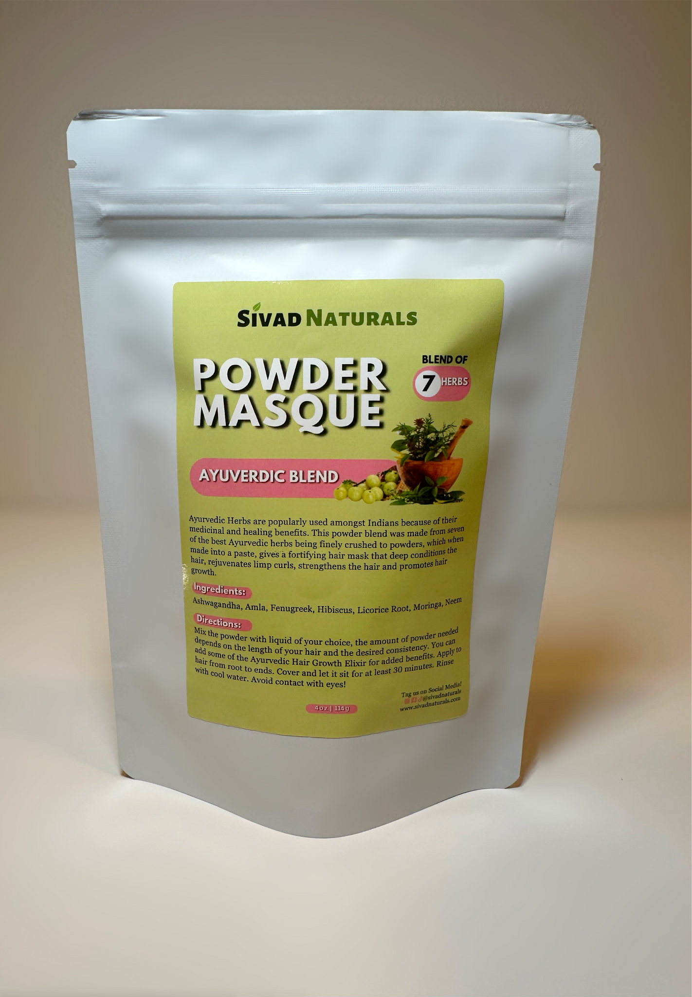 Ayurvedic Hair Growth Powder Masque